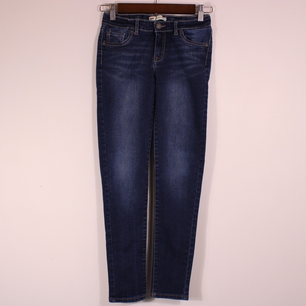 Levis 710 Super Skinny Jeans Girls 12 Reg Denim Casual Adjustable Waist 24x26
